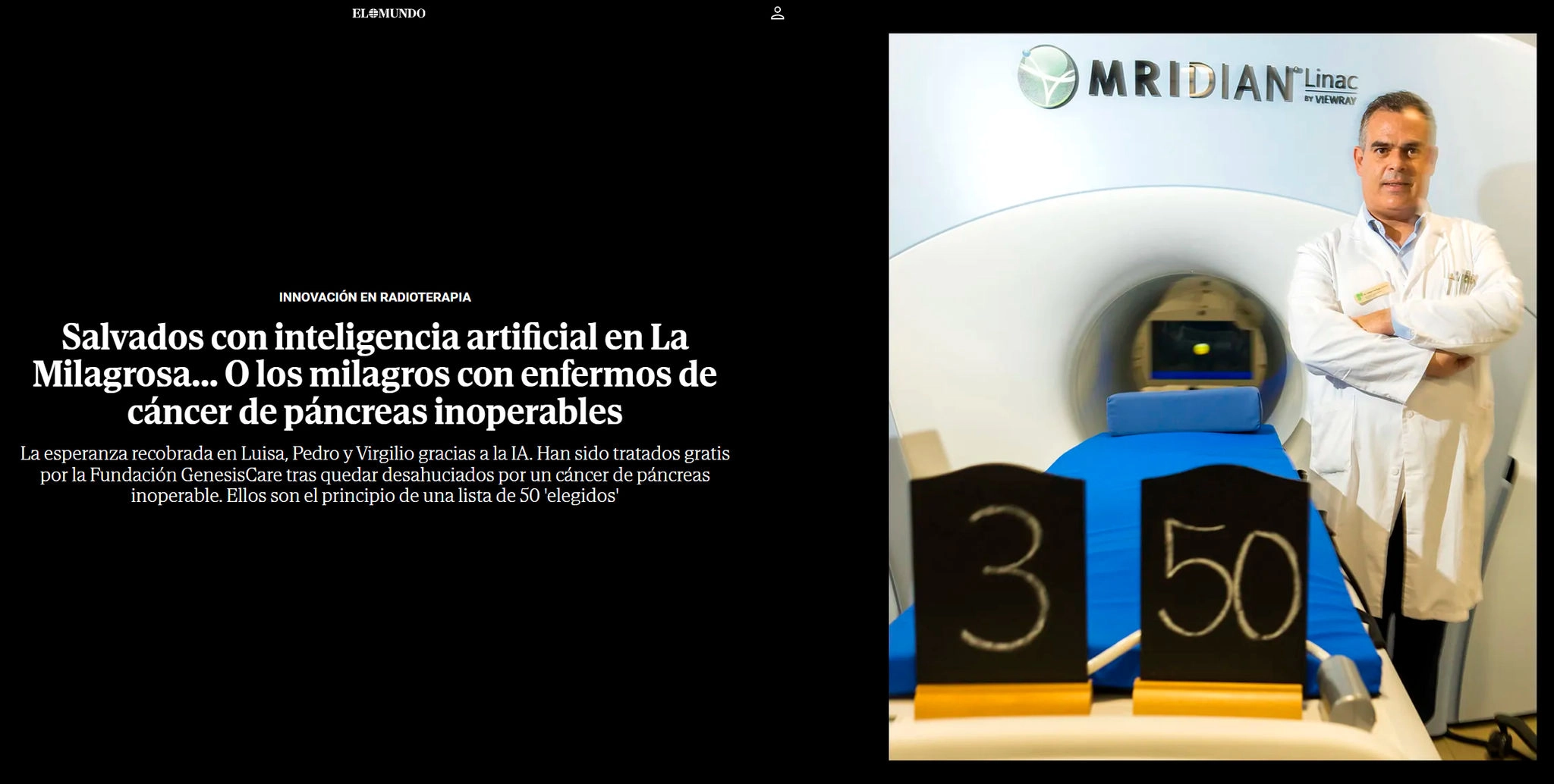 Salvados con inteligencia artificial en La Milagrosa (El Mundo)
