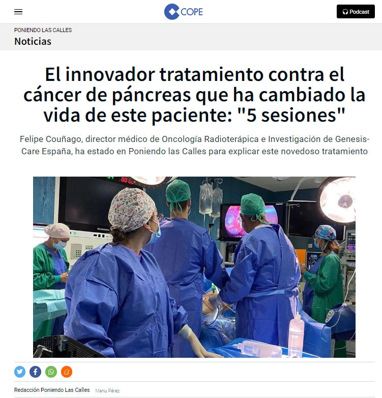 El innovador tratamiento contra el cáncer de páncreas que ha cambiado la vida de este paciente: 