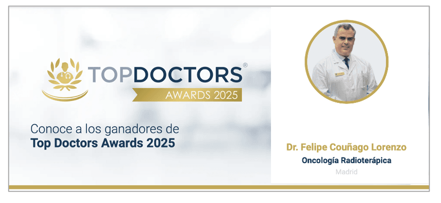 Además, ha sido reconocido como mejor oncólogo radioterápico en los Top Doctors Awards 2026